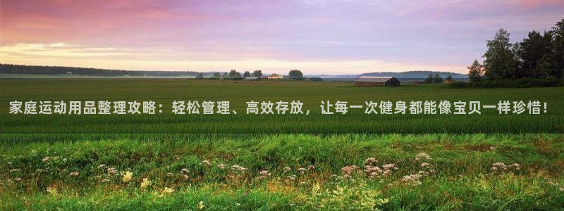 好博体育官方正版app集团:家庭运动用品整理攻略:轻松管理、